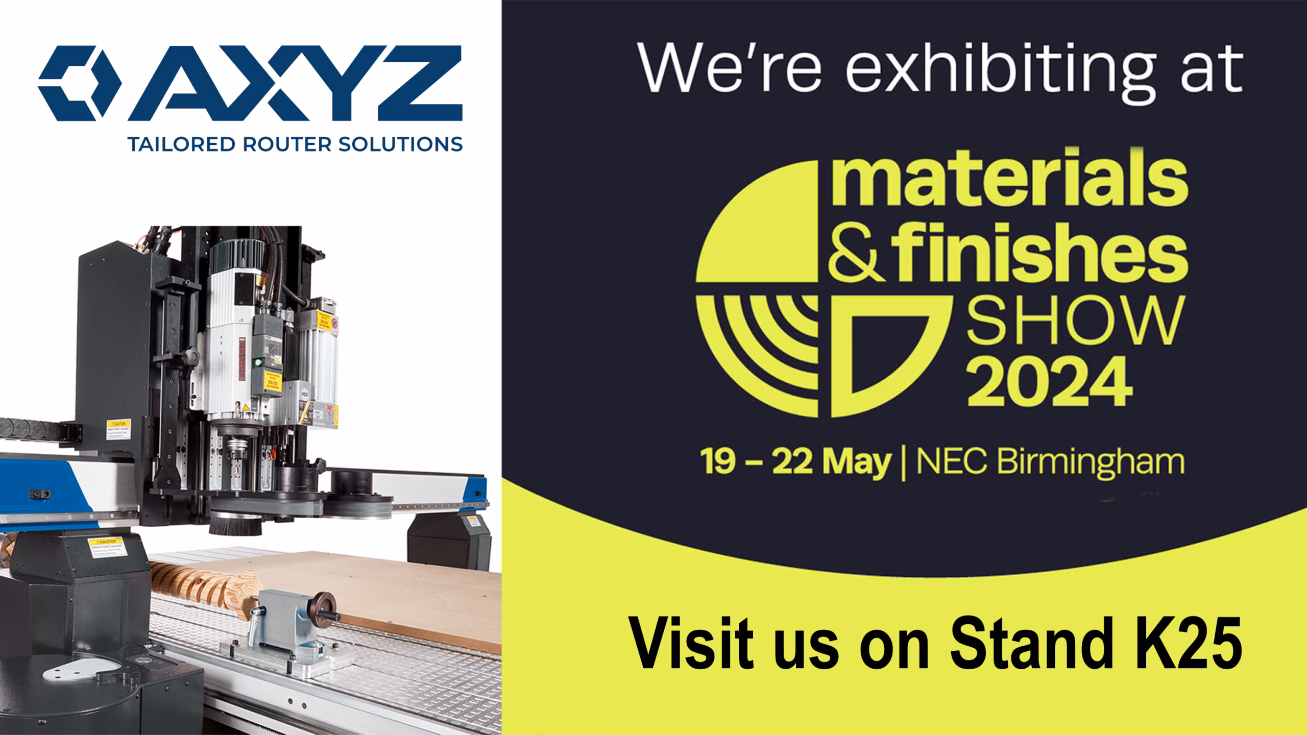 Materials and Finishes Show 2024, UK Birmingham, Banner