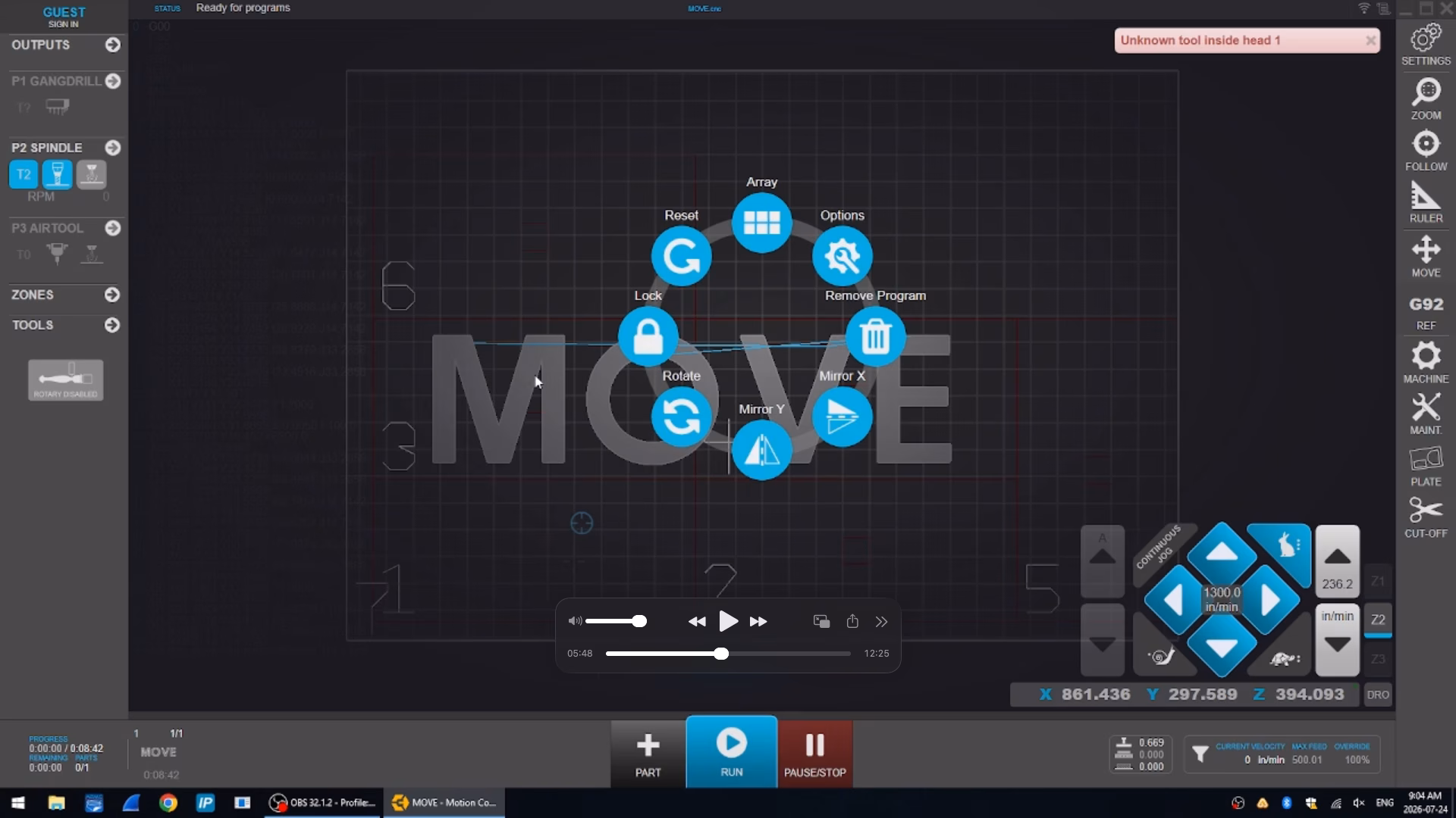AXYZ MOVE: A More Intuitive Way to Operate Your CNC Router 3 MOVE Screenshot AXYZ